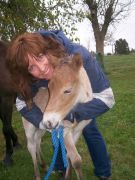 Åsa Lundquist med föl